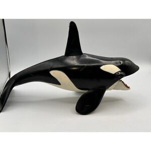Vintage Chap Mei Toys R' Us Orca Killer Whale 11" Action Figure Toy Working Jaw